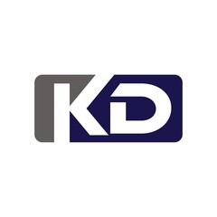 KD logo initial letter design template vector illustration
