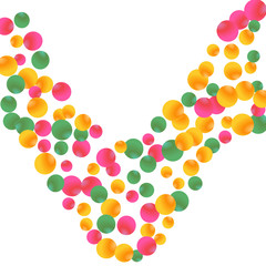 Modern background with bubbles. Cute Pattern for Postcard, Print, Banner or Poster. Vector Texture in Trendy Style