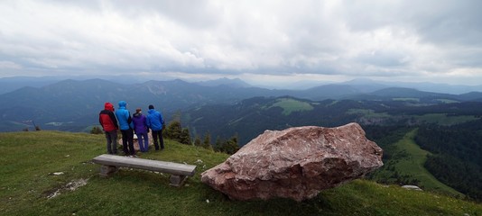 Rock and mountains view