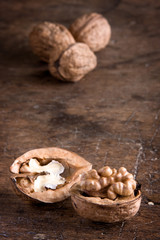 Open walnut