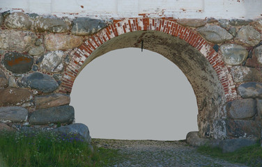 Ancient Architectural Arch of the European Monastery