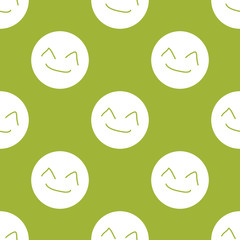 seamless pattern. Smile