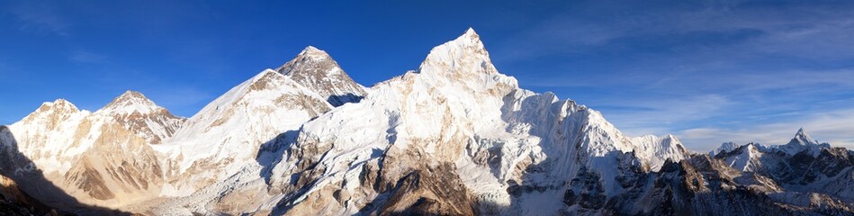 mount Everest sunset panoramic view