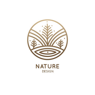 Nature linear logo