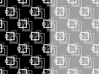 Geometric seamless pattern. Square