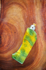 high end yellow green stabilized poplar burl wood regulated box mods with rebuildable dripping...