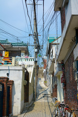 Naklejka premium Korea old alley