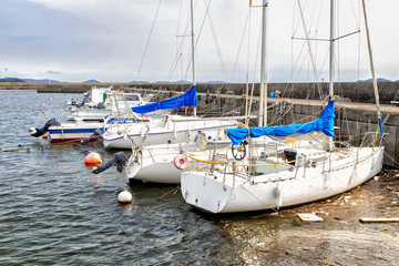 Fishing Boats in Mikawa Bay in Aichi, Japan