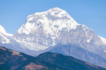 Mount Dhaulagiri, Nepal himalayas mountains