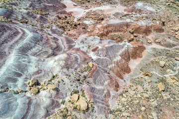 rock desert in western Utah from above