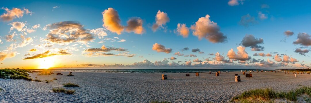 Sonnenuntergang am Strand von Prerow ,Ostsee