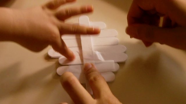 Video Of A Young Toddler Boy Making Spooky Halloween Crafts With His Mom At Their Living Room Table