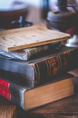 Stack Of Old Books