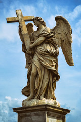 Angel Statue, Castel Sant'Angelo. Rome, Italy