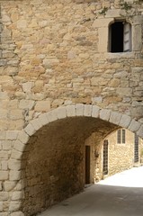 Archway in Peratallada, Girona, Spain