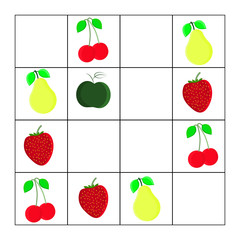 Counting Game for Preschool Children. Mathematics task. How many objects. Learning mathematics, numbers, logic.