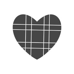 Black heart icon, Heart sign