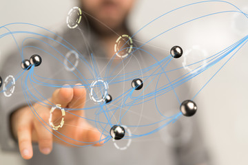  geometric fragment abstract technology background