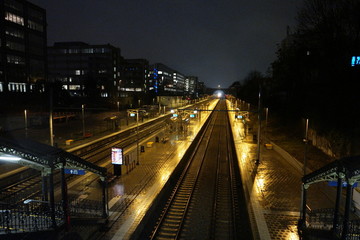 Fototapeta na wymiar Night Railway