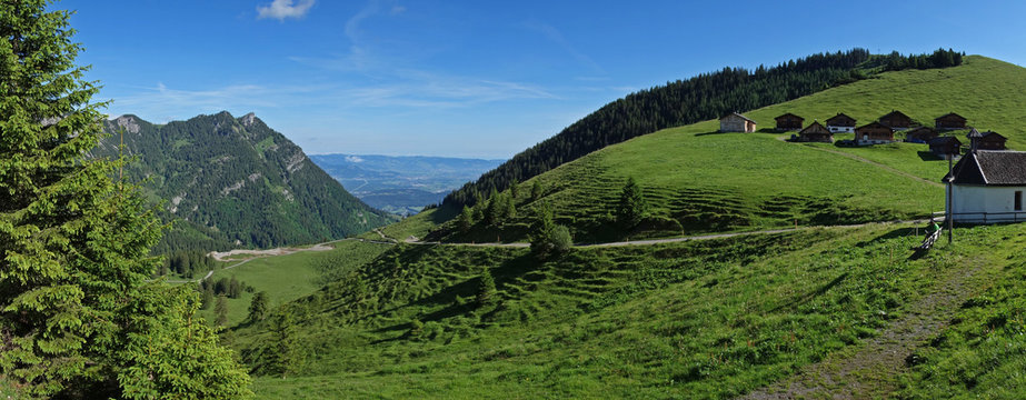 Blick auf die Alpe Gamp - Vorarlberg - &Ouml;sterreich