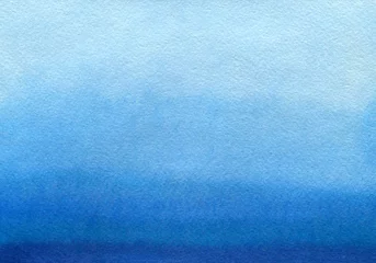 Fotobehang Aquarel Hand painted blue watercolor background. Watercolor wash.   © smotrivnebo