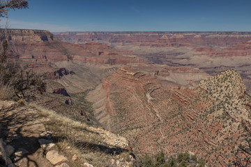 View  from Grandview Trail into the Grand Canyon, Arizona, USA