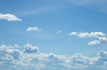 Beautiful blue sky with clouds