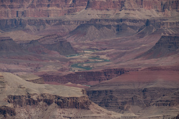 View of the Colorado River from Grandview Trail into the Grand Canyon, Arizona, USA