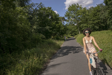 Fototapeta premium Bicycle ride in Paris 