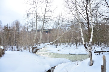 winter river