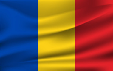 Flag of Romania illustration