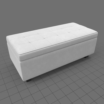 Rectangular ottoman