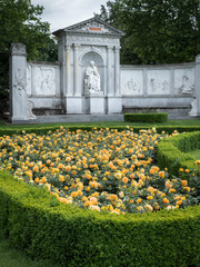 Monument of the writer Franz Grillparzer in Vienna