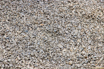 Crushed stone close-up