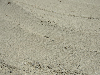 Fototapeta na wymiar Close up view of rocky sand 