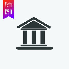 bank icon vector