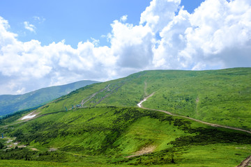 Fototapeta premium Mountain landscape in Dragobrat (Ukraine)