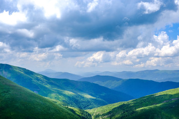 Fototapeta na wymiar Mountain landscape in Dragobrat (Ukraine)