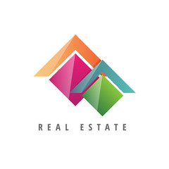 Logo template real estate, apartment, condo, house, rental, business. brand, branding, logotype, company, corporate, identity. Clean, modern and elegant style design