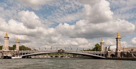 Fototapeta premium France. Bridges over the river Seine in Paris