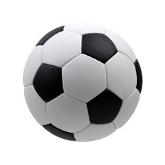 Fototapeta premium soccer ball on white