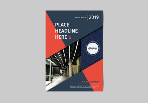 Flyer Layout with Diagonal Elements