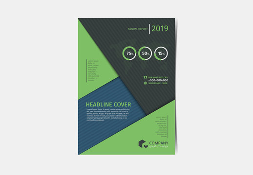 Flyer Layout with Diagonal Elements