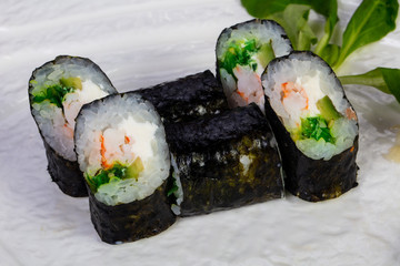 Maki roll with crab