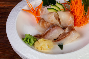 Sashimi with dorado