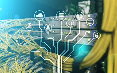 IOT, Internet of things, telecommunication concept.