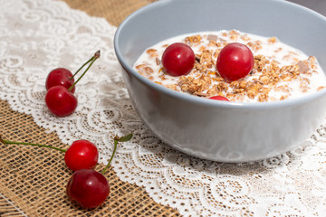 Schüssel mit Müsli