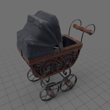 Vintage baby stroller
