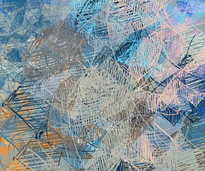 Abstract painting on canvas. Hand made art. Colorful texture. Modern artwork. Strokes of fat paint. Brushstrokes. Contemporary art. Artistic background image.