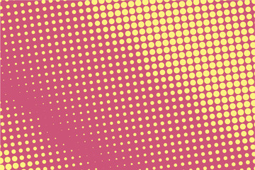 Yellow-bordo halftone modern light art. Gradient blurred pattern with raster effect.
